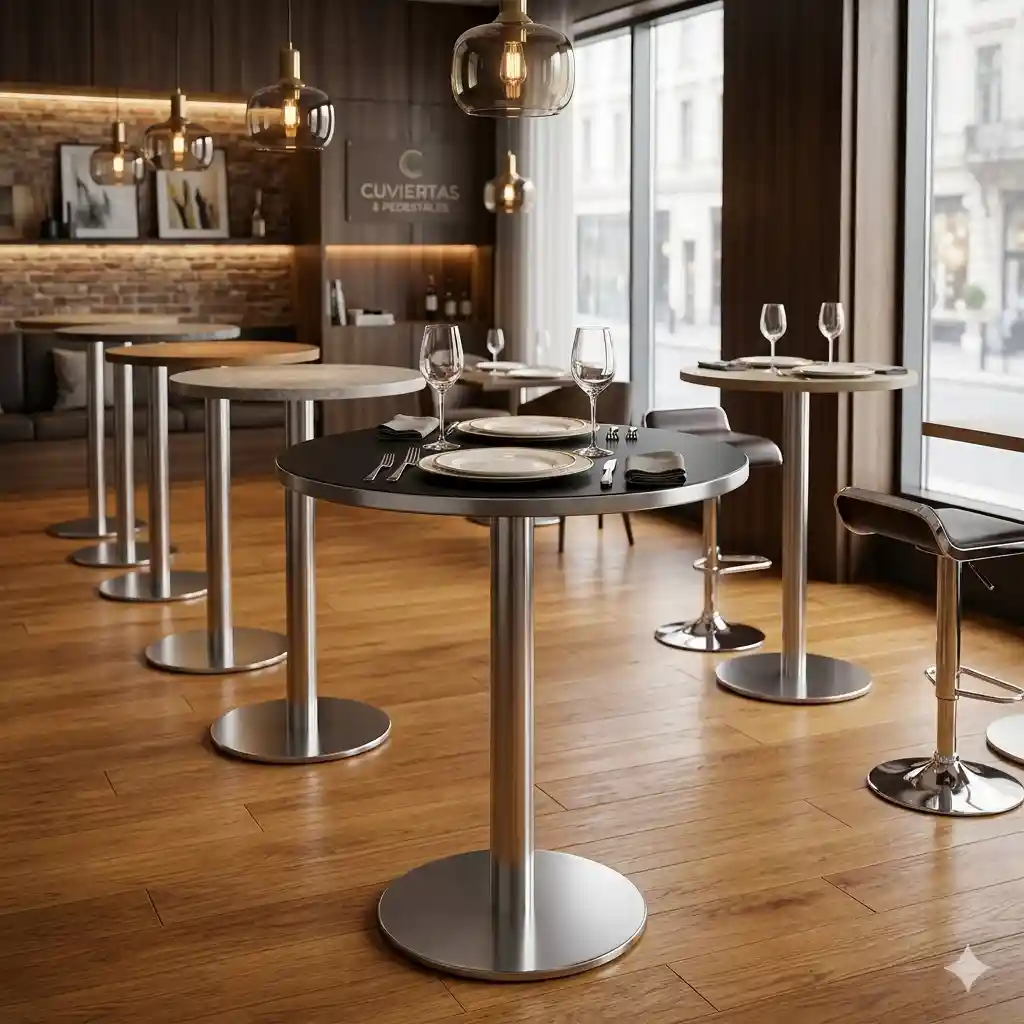 Cubiertas para mesas de restaurante en Quintana Roo — terraza exterior con cubiertas de madera resistentes al calor y la humedad, ideales para restaurantes en Cancún, Playa del Carmen y Tulum