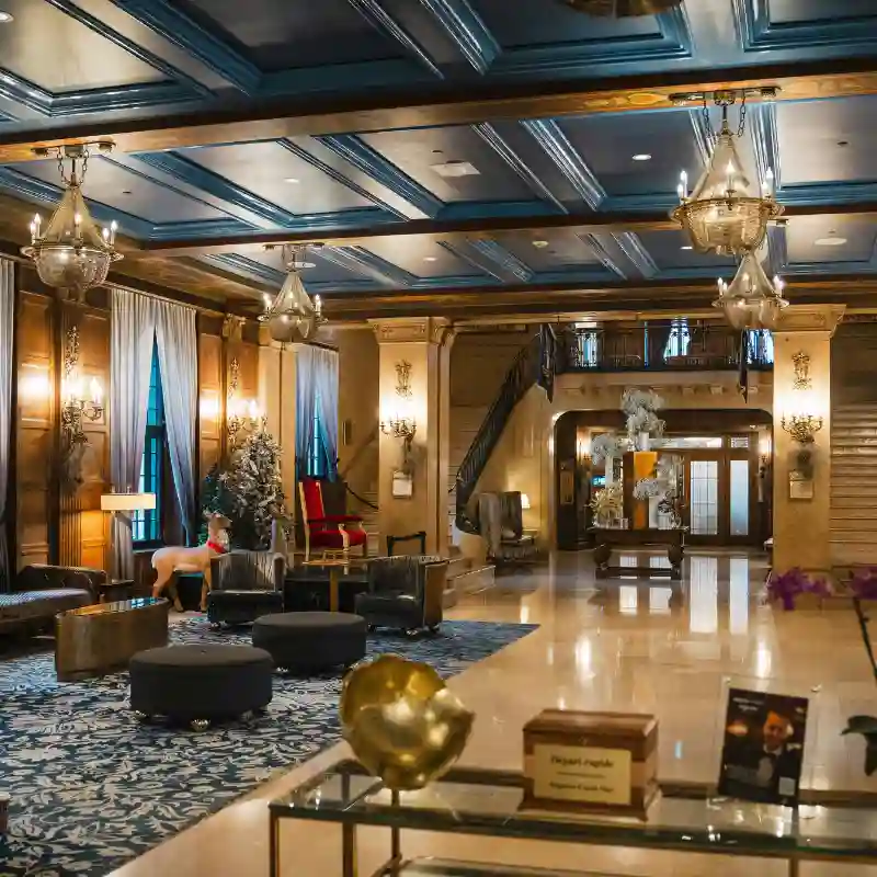 Venta de mobiliario para hoteles en Quintana Roo — lobby de lujo equipado con sillones, pufs y mobiliario contract de alta durabilidad para hoteles boutique en Cancún y Riviera Maya